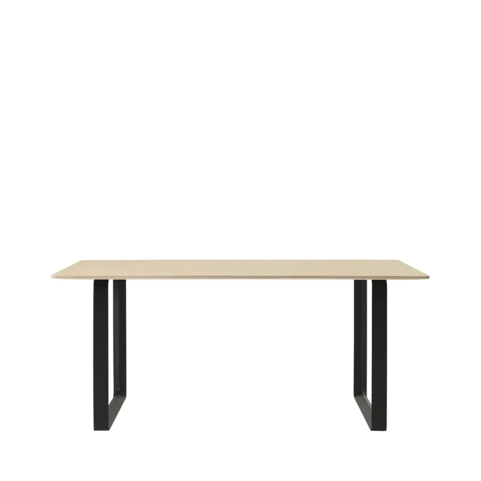 Muuto Dining Tables*70/70 dining table 170x85 cm, Oak veener-Plywood-Black Beige