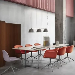 Muuto Dining Tables*70/70 dining table 295x108 cm, Oak veneer-Plywood-Grey Beige