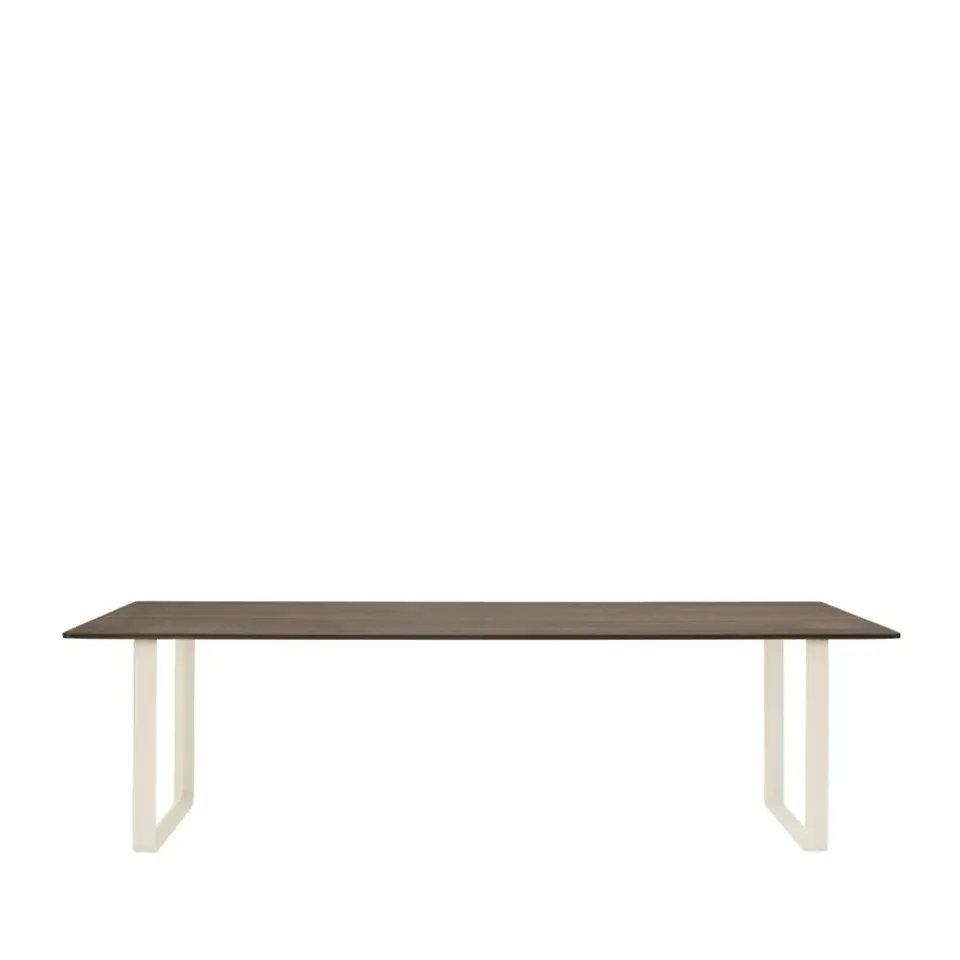 Muuto Dining Tables*70/70 dining table 255x108 cm, Solid smoked oak-Sand Beige