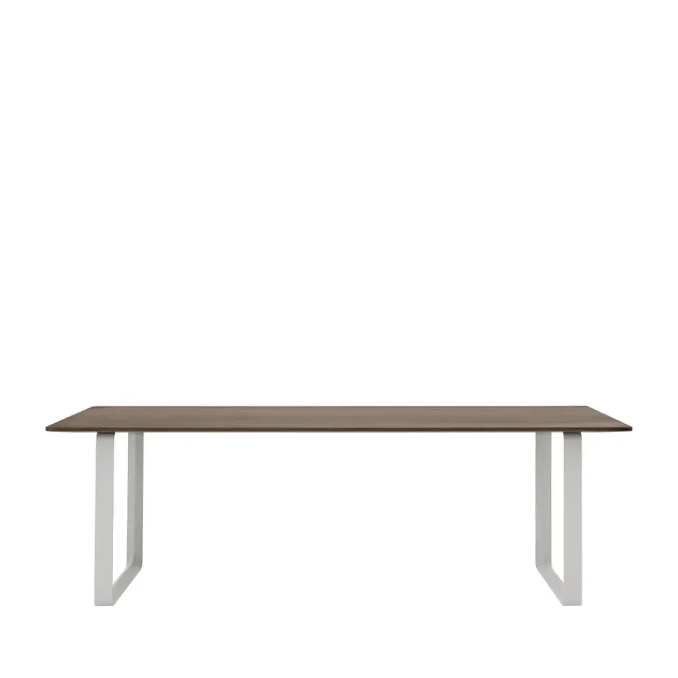 Muuto Dining Tables*70/70 dining table 225x90 cm, Solid smoked oak-Grey Beige