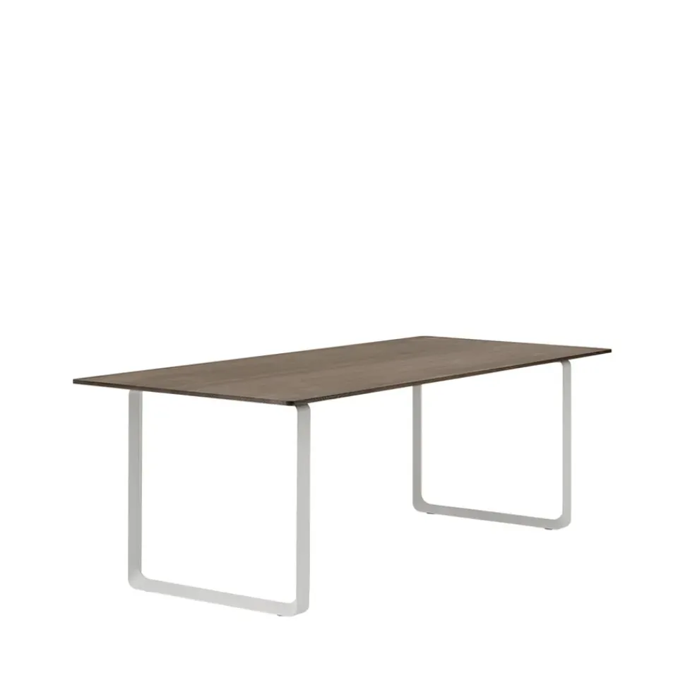 Muuto Dining Tables*70/70 dining table 225x90 cm, Solid smoked oak-Grey Beige