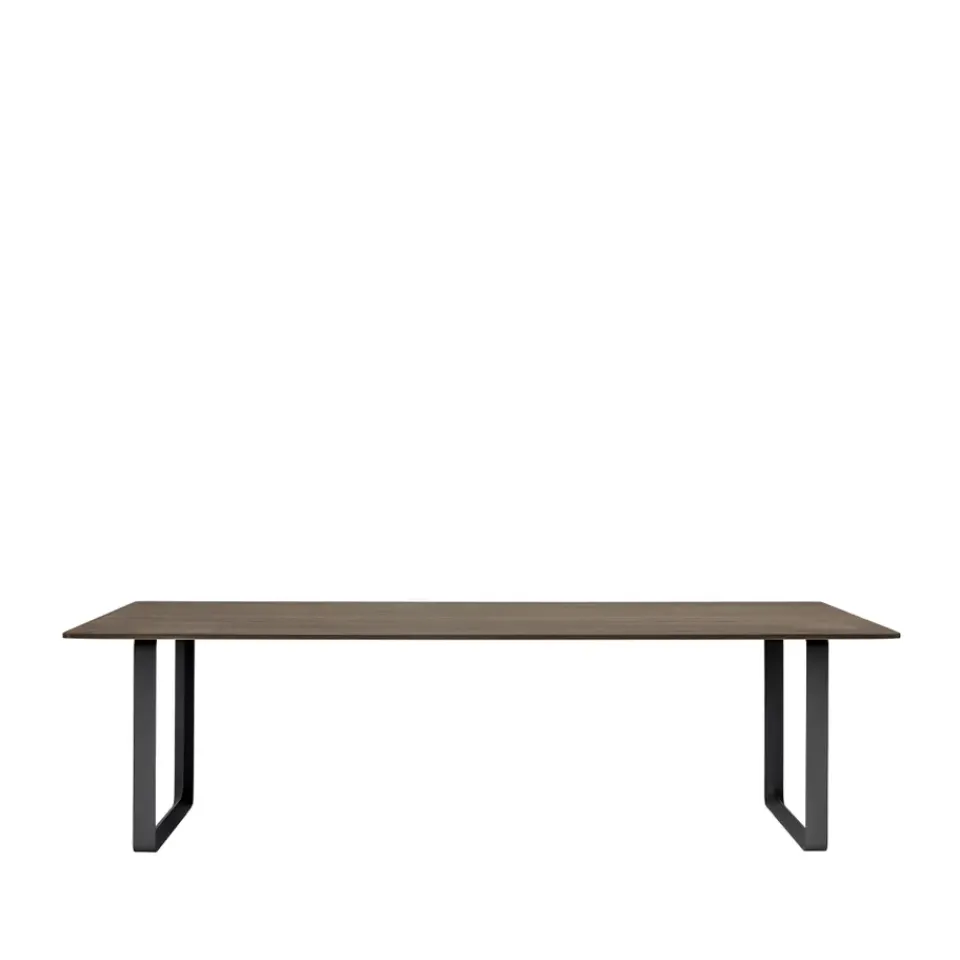 Muuto Dining Tables*70/70 dining table 255x108 cm, Solid smoked oak-Black Beige