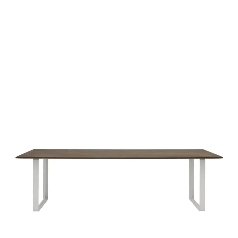 Muuto Dining Tables*70/70 dining table 255x108 cm, Solid smoked oak-Grey Beige