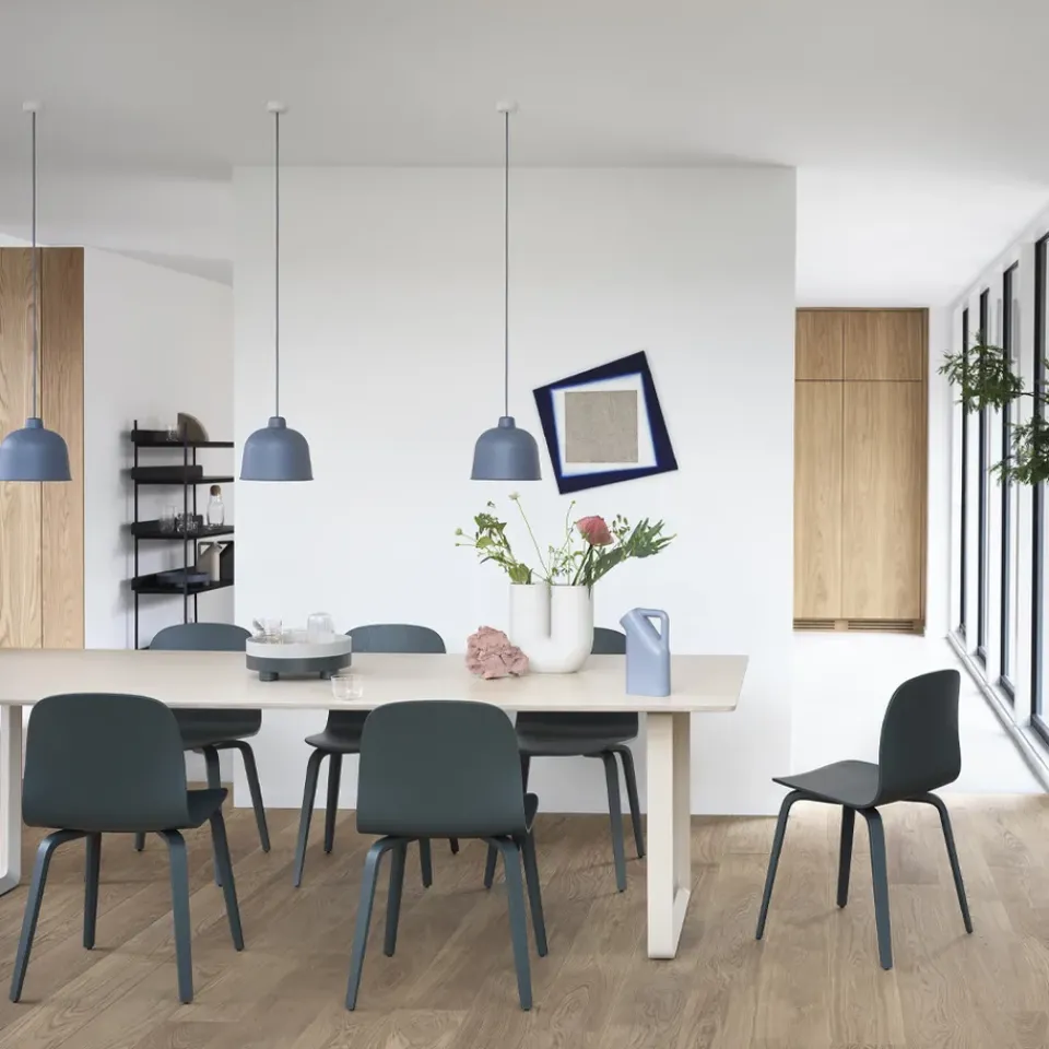 Muuto Dining Tables*70/70 dining table 255x108 cm, Solid smoked oak-Grey Beige