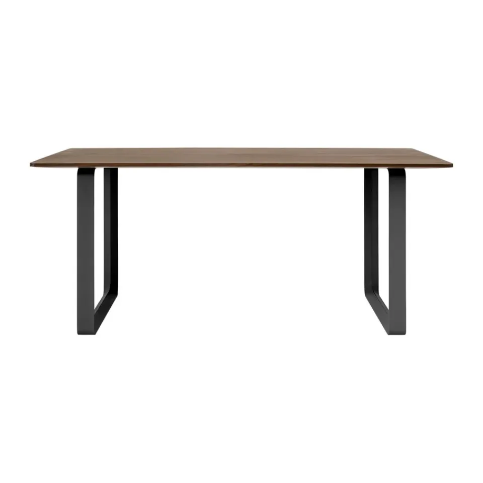 Muuto Dining Tables*70/70 dining table 170x85 cm, Solid smoked oak-Black Beige
