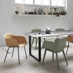 Muuto Dining Tables*70/70 dining table 255x108 cm, Solid oak-Sand Beige