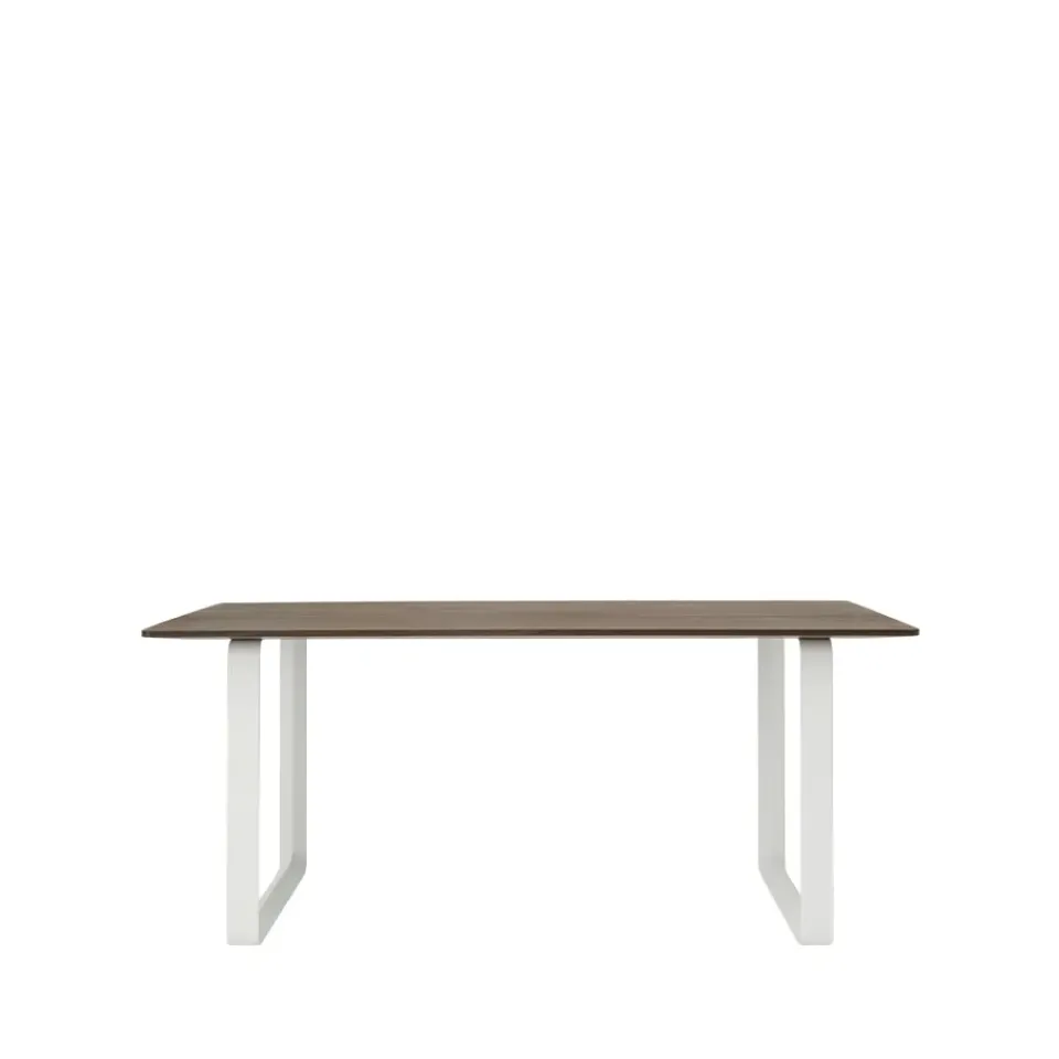 Muuto Dining Tables*70/70 dining table 170x85 cm, Solid smoked oak-White Beige