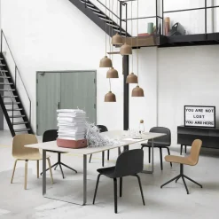 Muuto Dining Tables*70/70 dining table 255x108 cm, laminate-Plywood-Black White