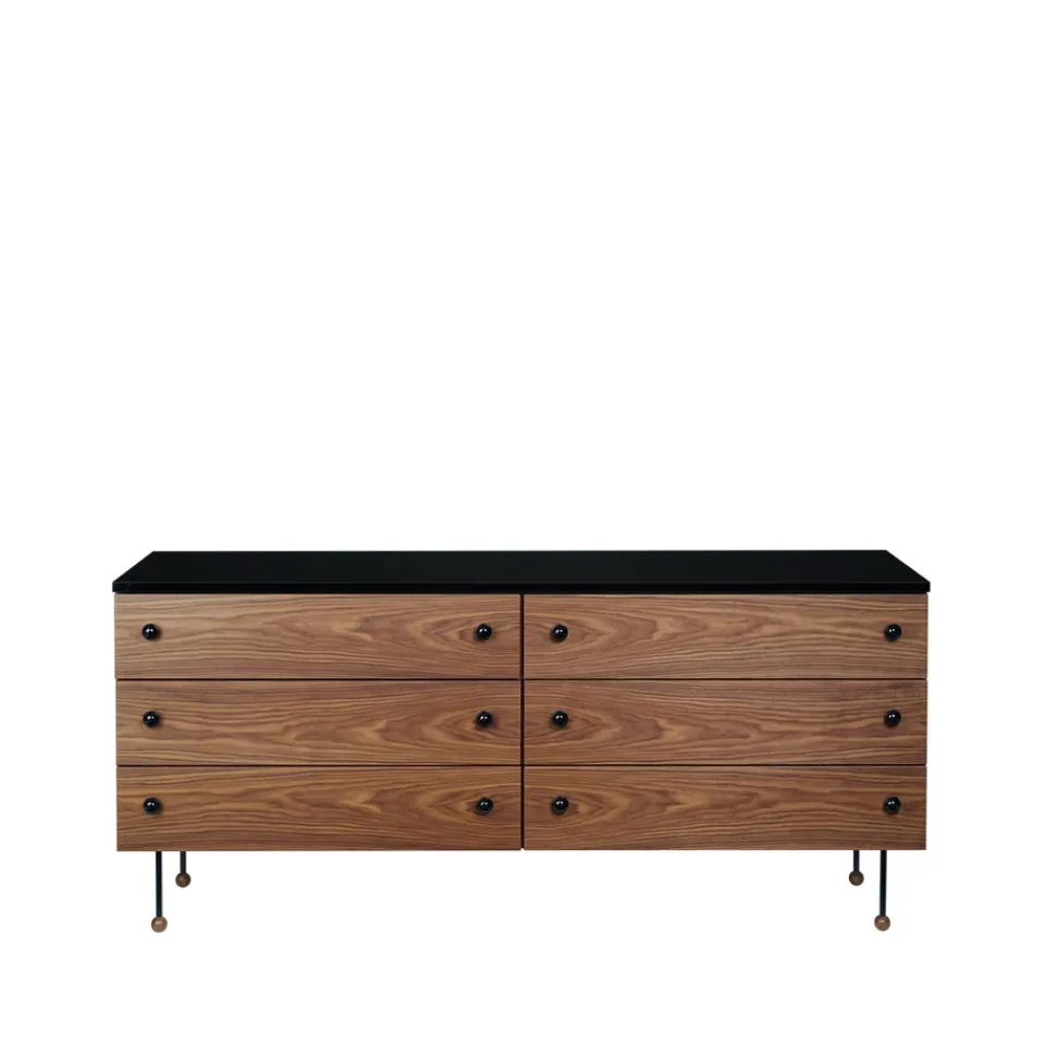 GUBI Dressers & Drawer Units*62 Dresser, American walnut, 6 drawers Brown