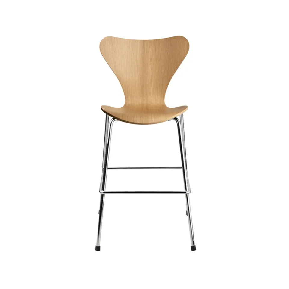 Fritz Hansen Children's Chairs|Children's Chairs*3177 Series 7 Junior chair chrome, Oak Beige