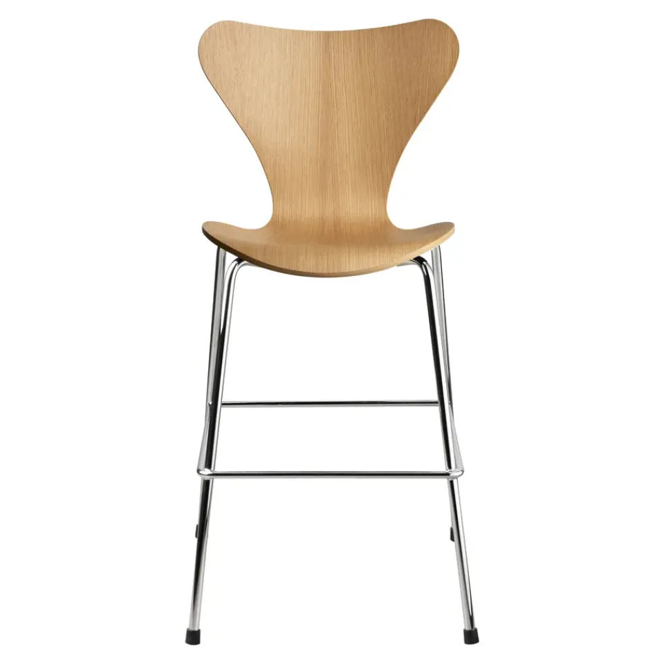 Fritz Hansen Children's Chairs|Children's Chairs*3177 Series 7 Junior chair chrome, Oak Beige
