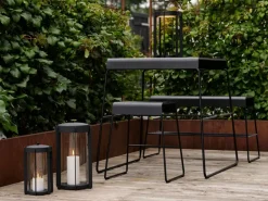 Zone Denmark Garden Sofas & Garden Benches*A-bench outdoor bench with shelf 45 cm, Black