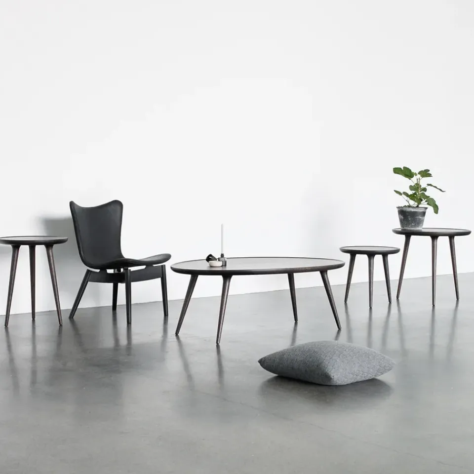 Mater Side Tables*Accent side table, oak sirka , small Grey