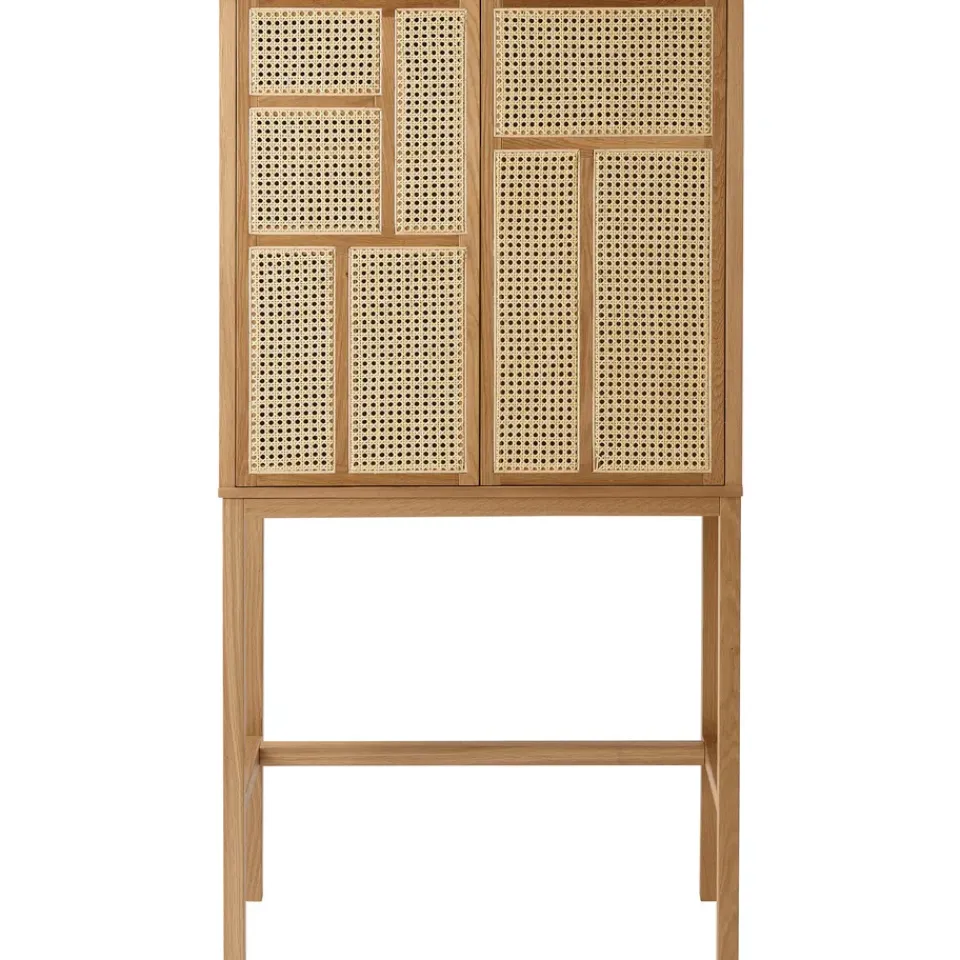 Design House Stockholm Display & Glass Cabinets*Air display cabinet, Oak. rotting Brown