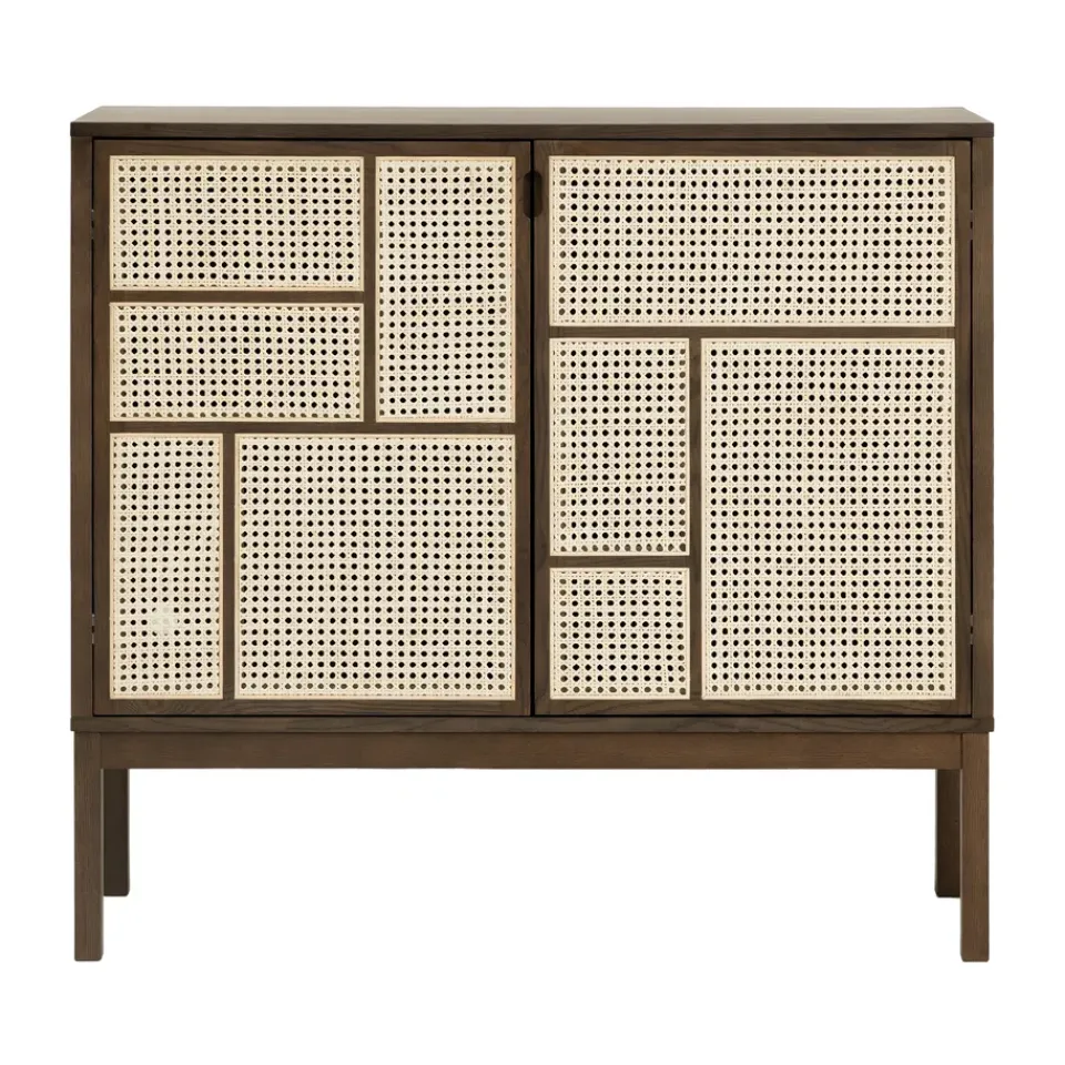 Design House Stockholm Display & Glass Cabinets*Air side table, Dark oak, 120x110 cm, with legs Brown