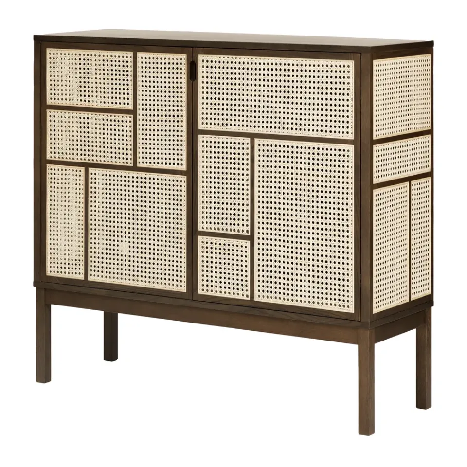 Design House Stockholm Display & Glass Cabinets*Air side table, Dark oak, 120x110 cm, with legs Brown