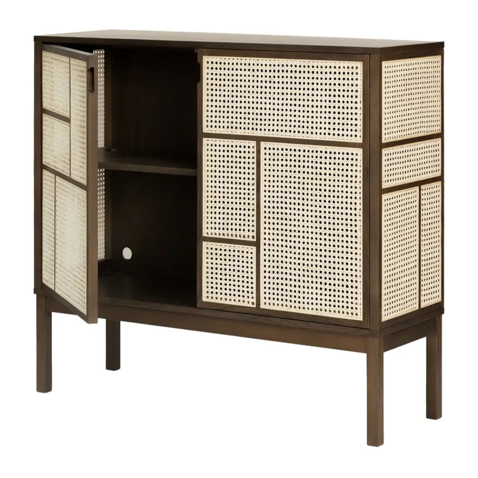 Design House Stockholm Display & Glass Cabinets*Air side table, Dark oak, 120x110 cm, with legs Brown