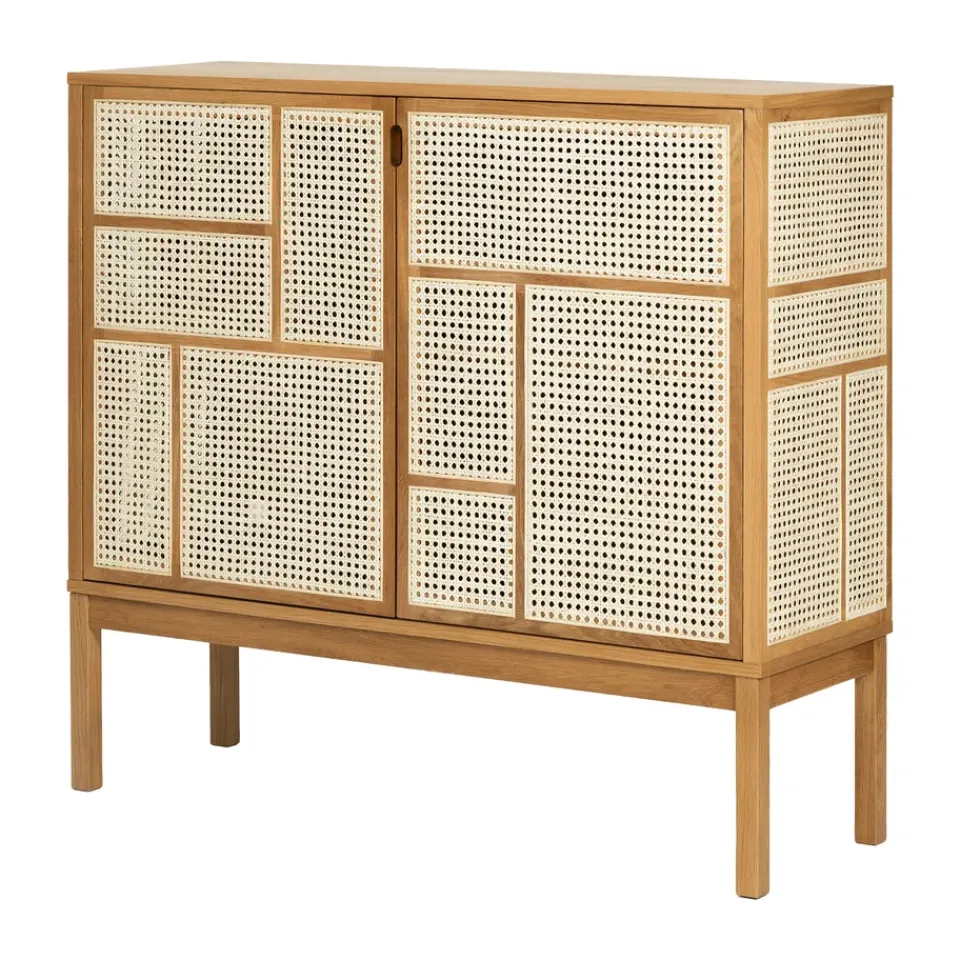 Design House Stockholm Display & Glass Cabinets*Air side table, Oak, 120x110 cm, with legs Beige