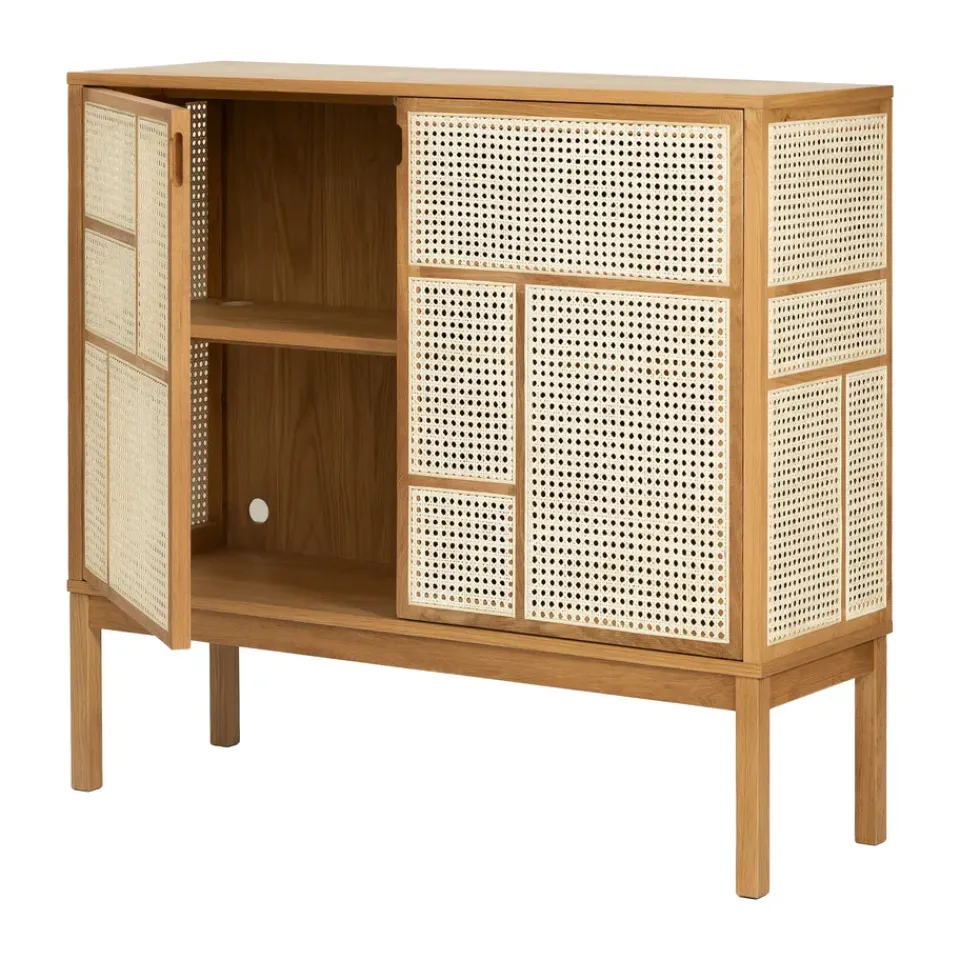 Design House Stockholm Display & Glass Cabinets*Air side table, Oak, 120x110 cm, with legs Beige