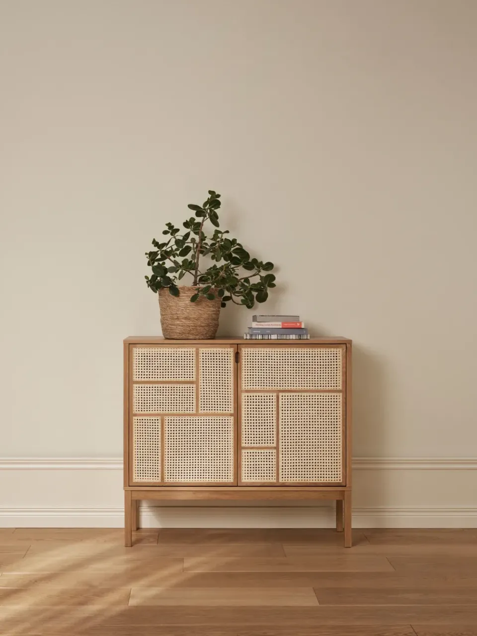 Design House Stockholm Display & Glass Cabinets*Air side table, Oak, 120x110 cm, with legs Beige