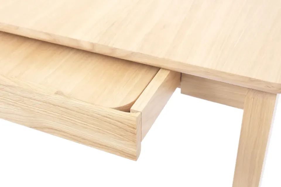 1898 Dining Tables*Alfred dining table 90x220 cm, White pigmented oak Beige
