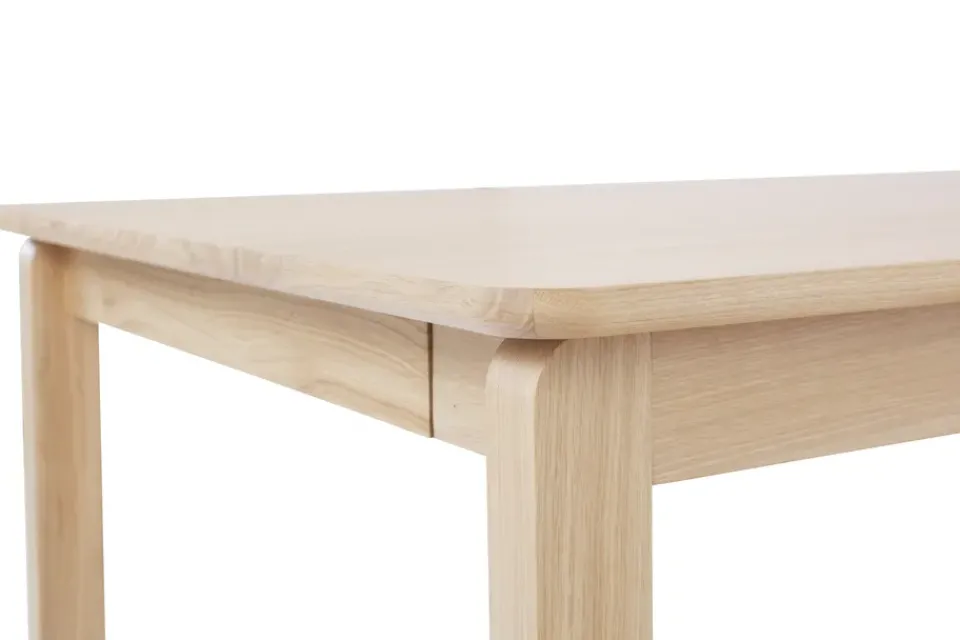 1898 Dining Tables*Alfred dining table 90x160 cm, White pigmented oak Beige