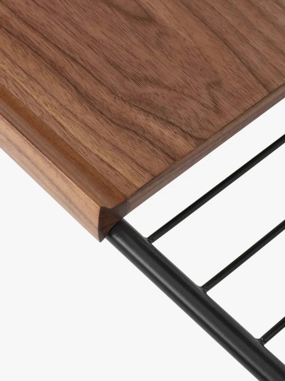 &Tradition Serving Trolleys*Alima storage trolley varnished walnut, Black & lacquered walnut BlackBrown