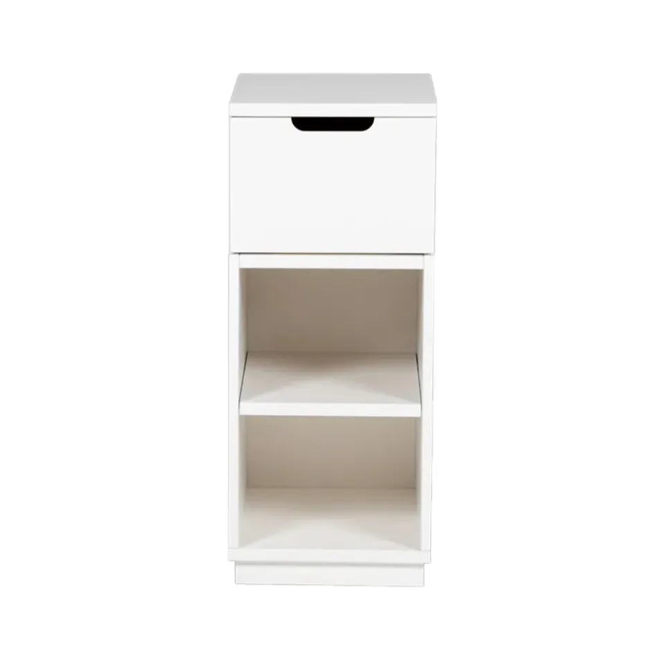 Mavis Bedside Tables*Aoko bedside table 72 cm 1 drawer, lacquer White