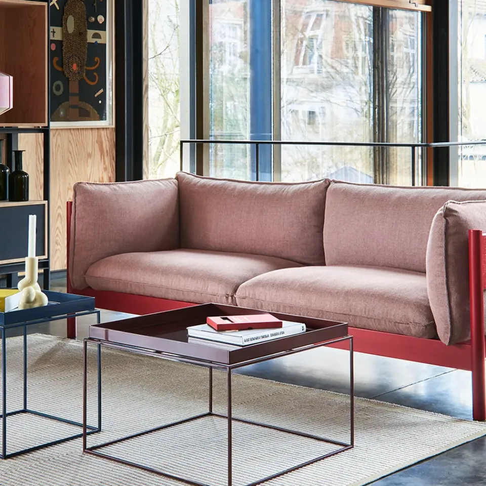 HAY Sofas*Arbour ECO 2-seater sofa, Re-wool 648 -burgundy beech Multi