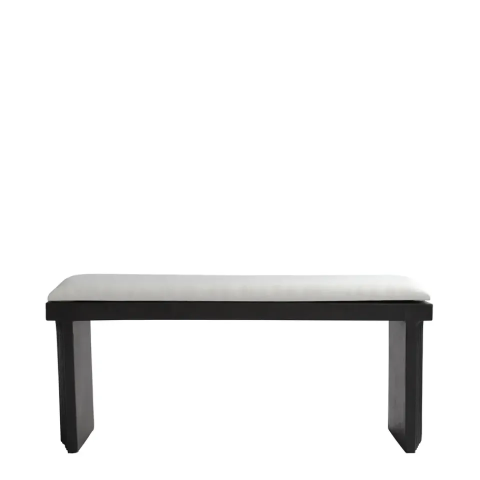 101 Copenhagen Seat Cushions & Pads*Arc bench cushion lin 35x120 cm, Linen White