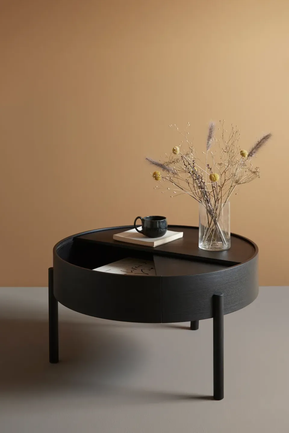 Woud Coffee Tables*Arc coffee table 89 cm, ash Black