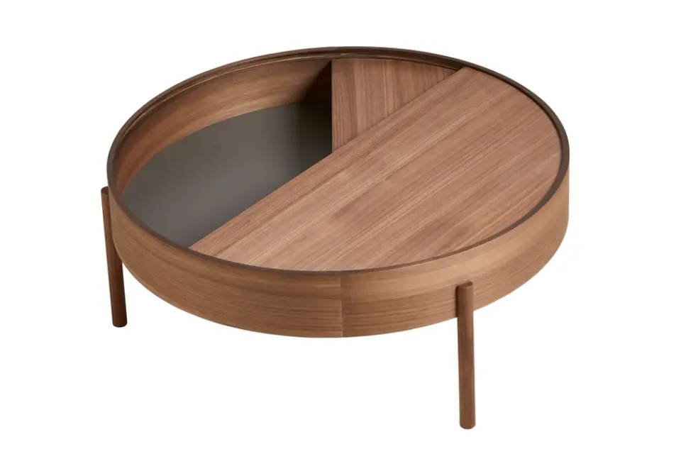 Woud Coffee Tables*Arc coffee table 89 cm, Walnut Brown