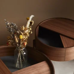 Woud Coffee Tables*Arc coffee tableØ66 cm, Walnut Brown