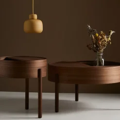 Woud Coffee Tables*Arc coffee tableØ66 cm, Walnut Brown