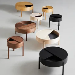 Woud Coffee Tables*Arc coffee tableØ66 cm, Walnut Brown