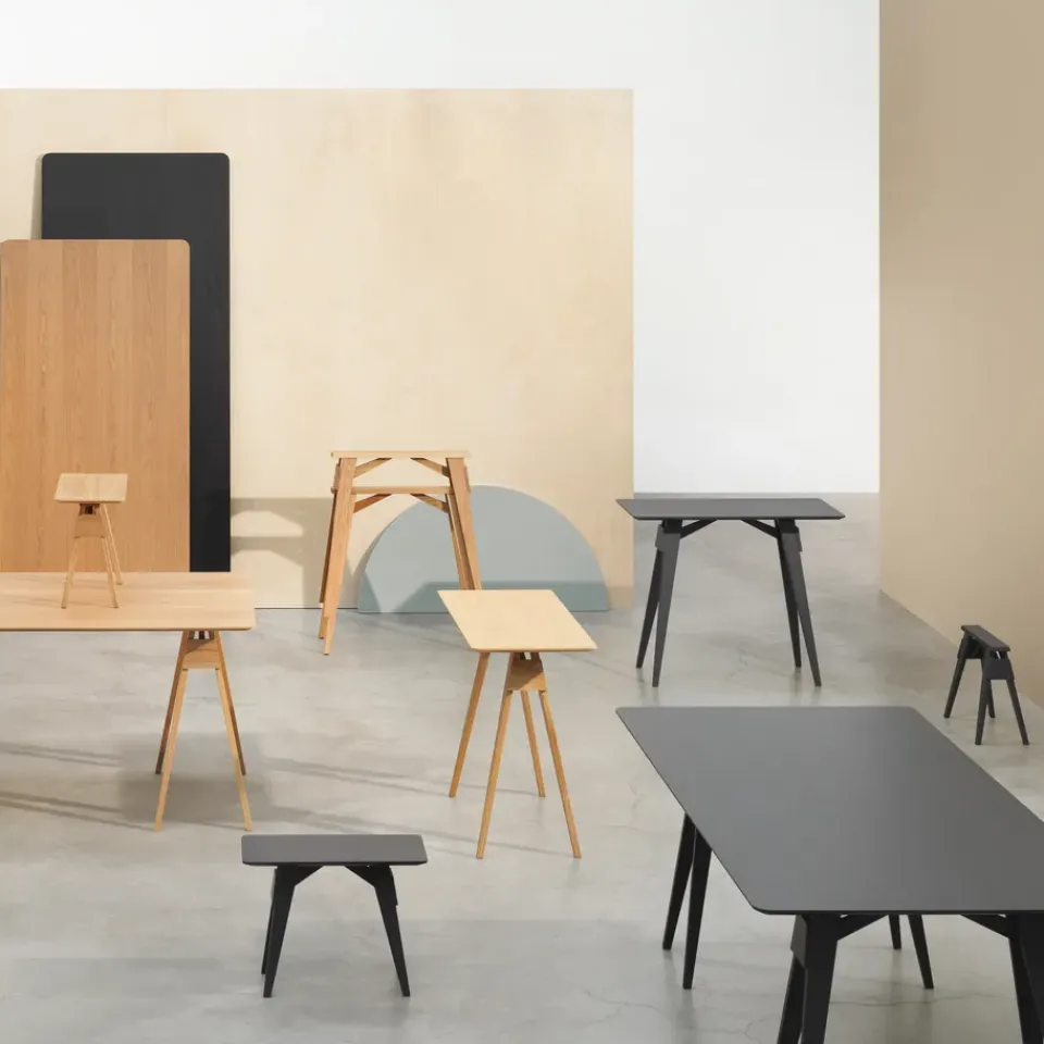 Design House Stockholm Side Tables*Arco side table L, Black