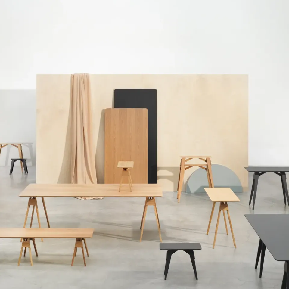 Design House Stockholm Side Tables*Arco side table S, Oak Beige