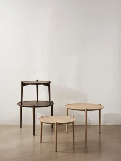 Design House Stockholm Coffee Tables*Aria coffee table, Dark oak, Ø60x37 cm Brown