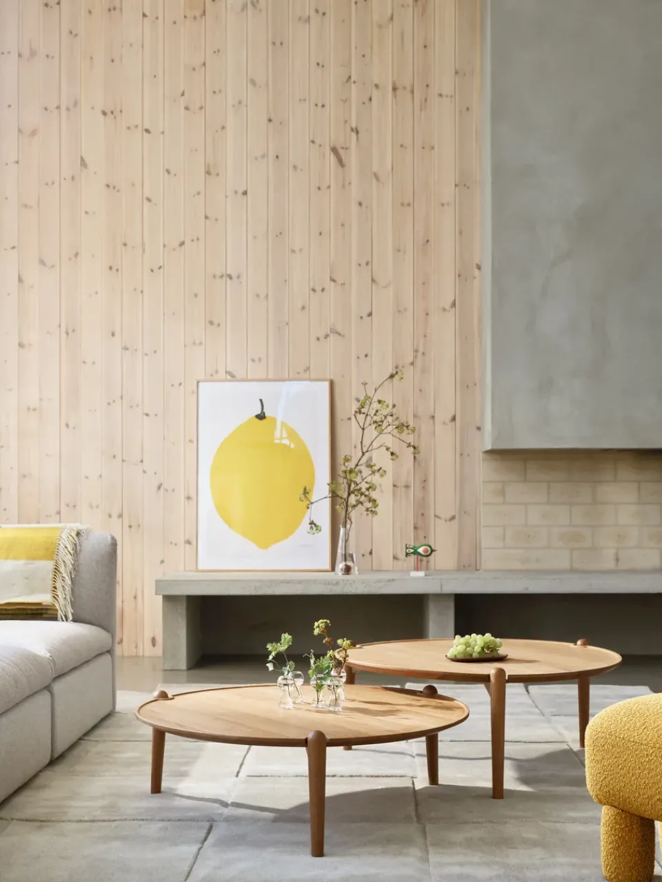 Design House Stockholm Coffee Tables*Aria coffee table, Oak, Ø90x42,5 cm Brown