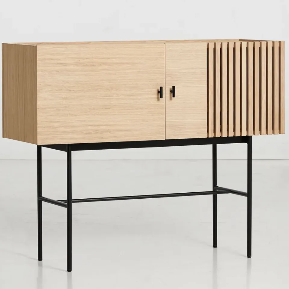 Woud Side Tables*Array side table, 120 cm, -pigmented oak White