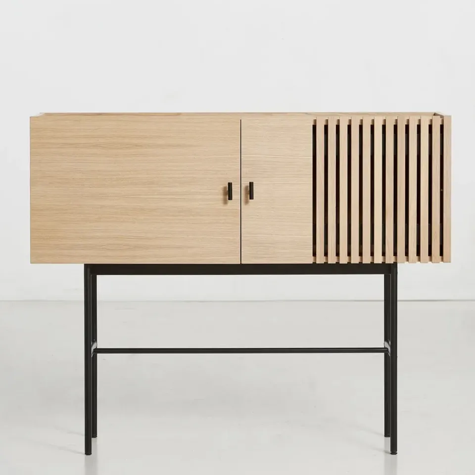 Woud Side Tables*Array side table, 120 cm, -pigmented oak White