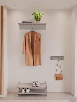 Zone Denmark Shoe Racks*A-shoe rack shoe shelf 33x80 cm, Soft Grey