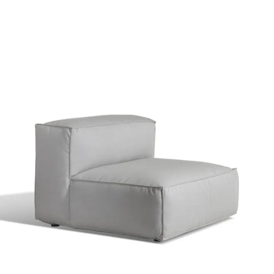 Skargaarden Outdoor Lounge Furniture|Garden Sofas & Garden Benches*Asker modular sofa, Sunbrella Sling light , middle section large Grey