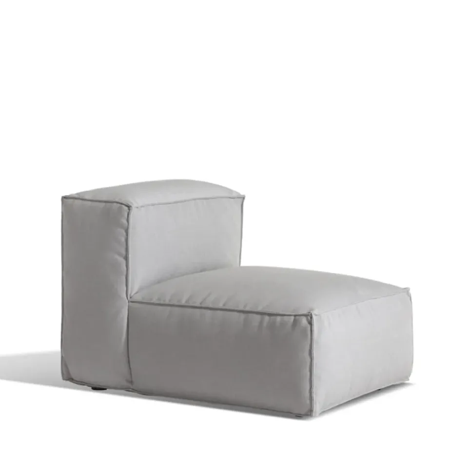 Skargaarden Outdoor Lounge Furniture|Garden Sofas & Garden Benches*Asker modular sofa, Sunbrella Sling light , middle section small Grey