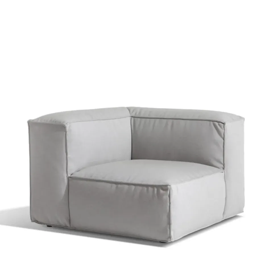 Skargaarden Outdoor Lounge Furniture|Garden Sofas & Garden Benches*Asker modular sofa, Sunbrella Sling light , corner section Grey