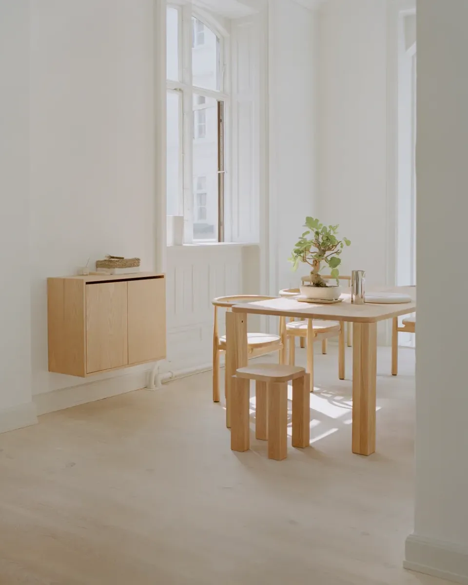New Works Stools*Atlas stool, Natural Oak Brown