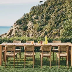 GUBI Table For Outdoor Use*Atmosfera dining table, Teak, 281x105 cm Brown