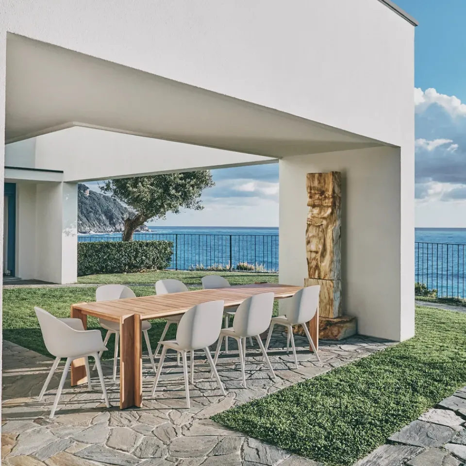 GUBI Table For Outdoor Use*Atmosfera dining table, Teak, 281x105 cm Brown
