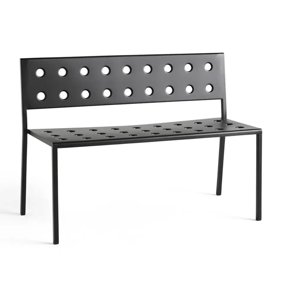 HAY Outdoor Lounge Furniture|Garden Sofas & Garden Benches*Balcony Dining bench 114x52 cm, Anthracite Black