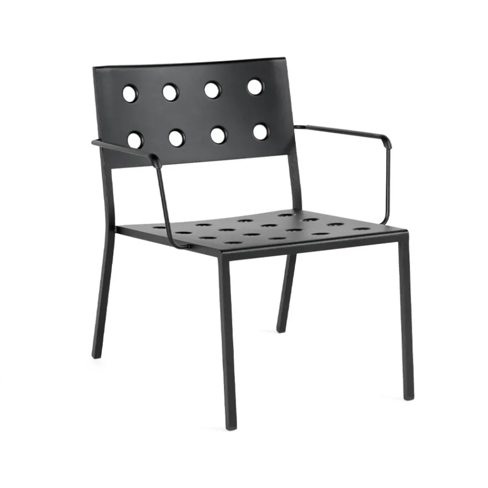 HAY Outdoor Lounge Furniture*Balcony lounge armchair, Anthracite Grey